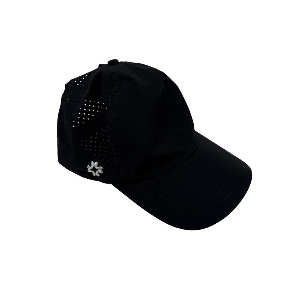 VIMHUE Hat Women's Size 57 Standard Fit Sun Goddess black cap pony tail friendly